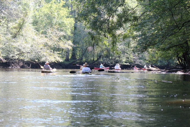 Kayakers on the River
